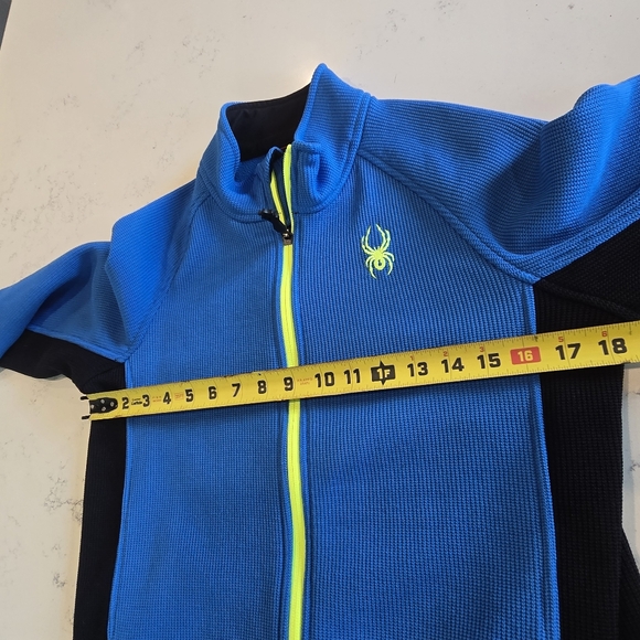 SPYDER Boys Constant Full Zip Stryke Sweater Jacket Blue Jacket XL 18 - Picture 12 of 16